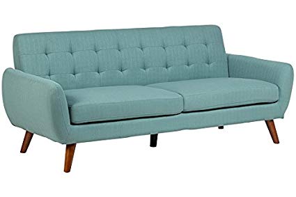 Porter Designs SWU6918 Daphne Sitswell Mid-Century Modern Sofa, Teal