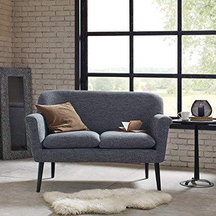 Davenport Rolled Arm Settee Charcoal See below