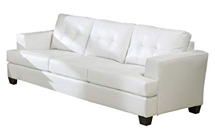 ACME Platinum White Sofa
