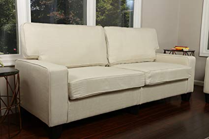 Home Life 3 Person Full Size Contemporary Pocket Coil Hardwood Sofa 282 78