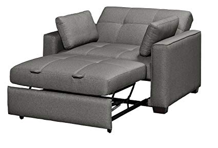Mechali Products Furniture Serta Sofa Sleeper Convertible into Lounger/Love seat/Bed - Twin, Full & Queen Sizes - Moon Grey color (Twin)